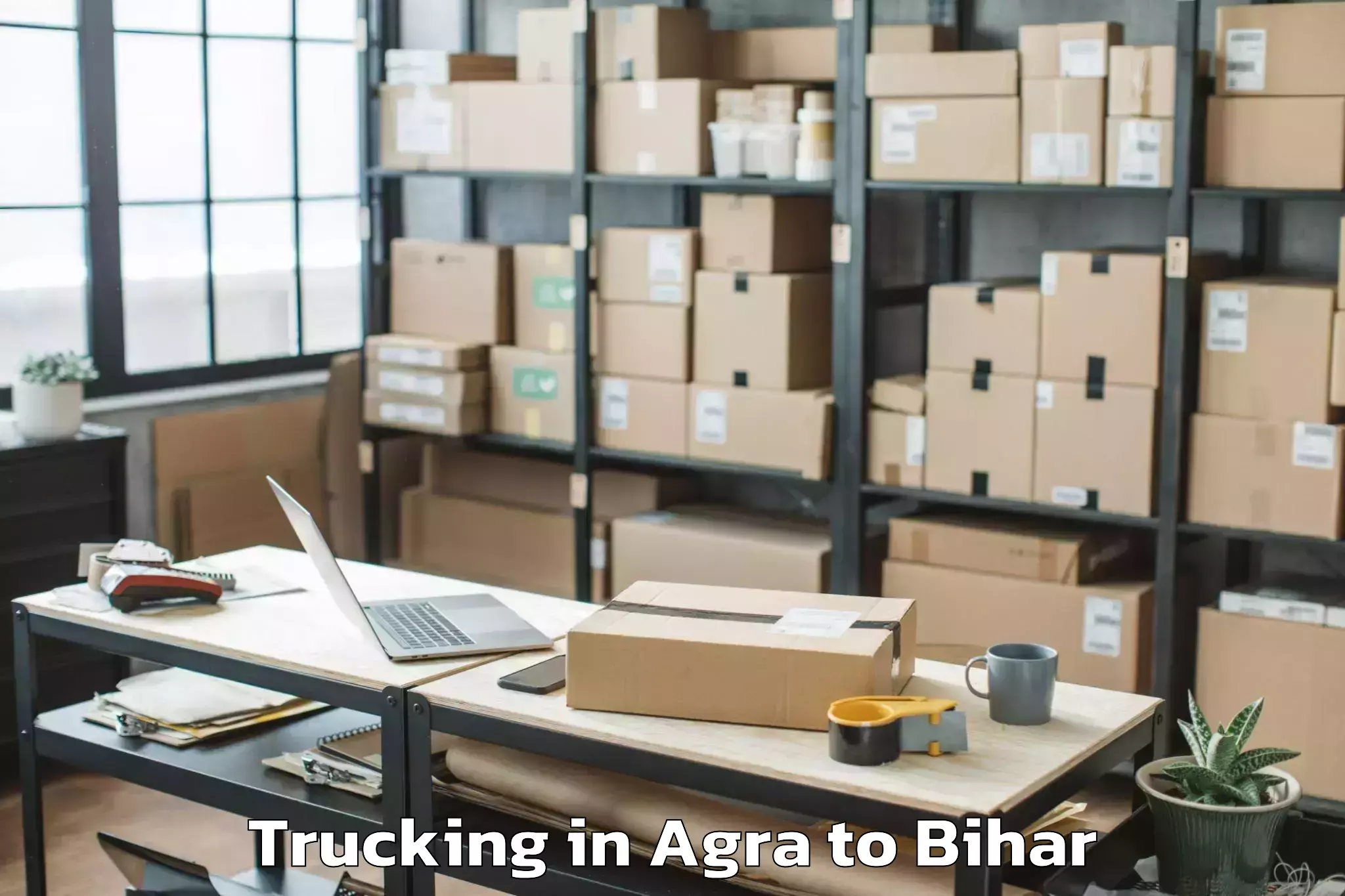 Book Agra to Chakia Trucking